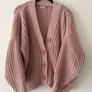 Babaa no 18 in plum blossom cotton cardigan